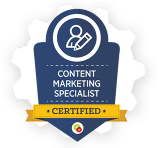 Content Marketing Specialist Certified badge